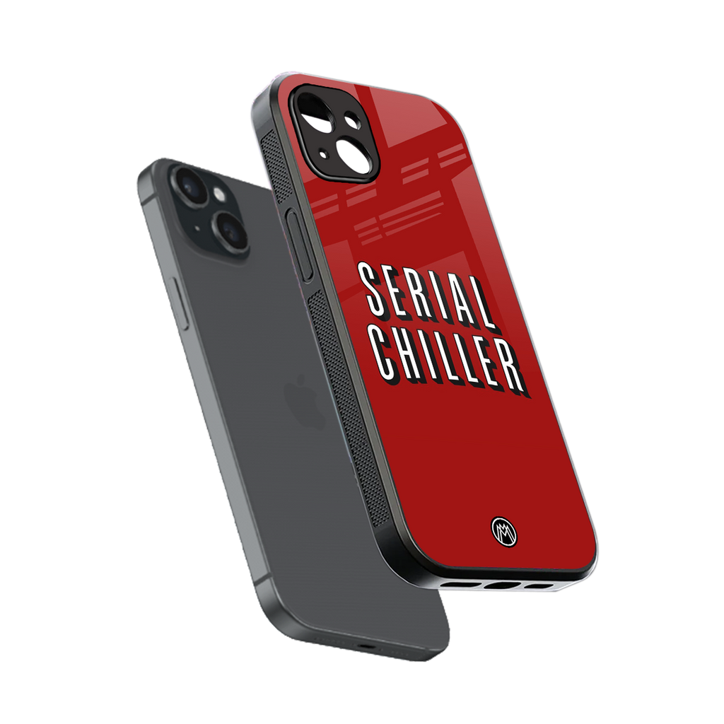 serial chiller netflix back phone cover | glass case for iphone 15 plus