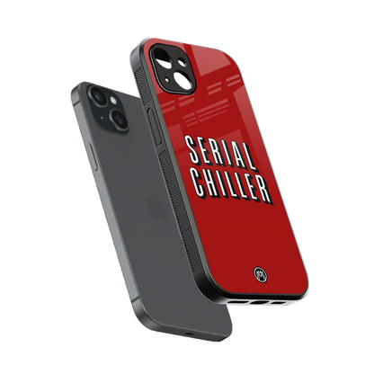 serial chiller netflix back phone cover | glass case for iphone 15 plus