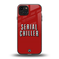 serial chiller netflix back phone cover | glass case for iphone 15