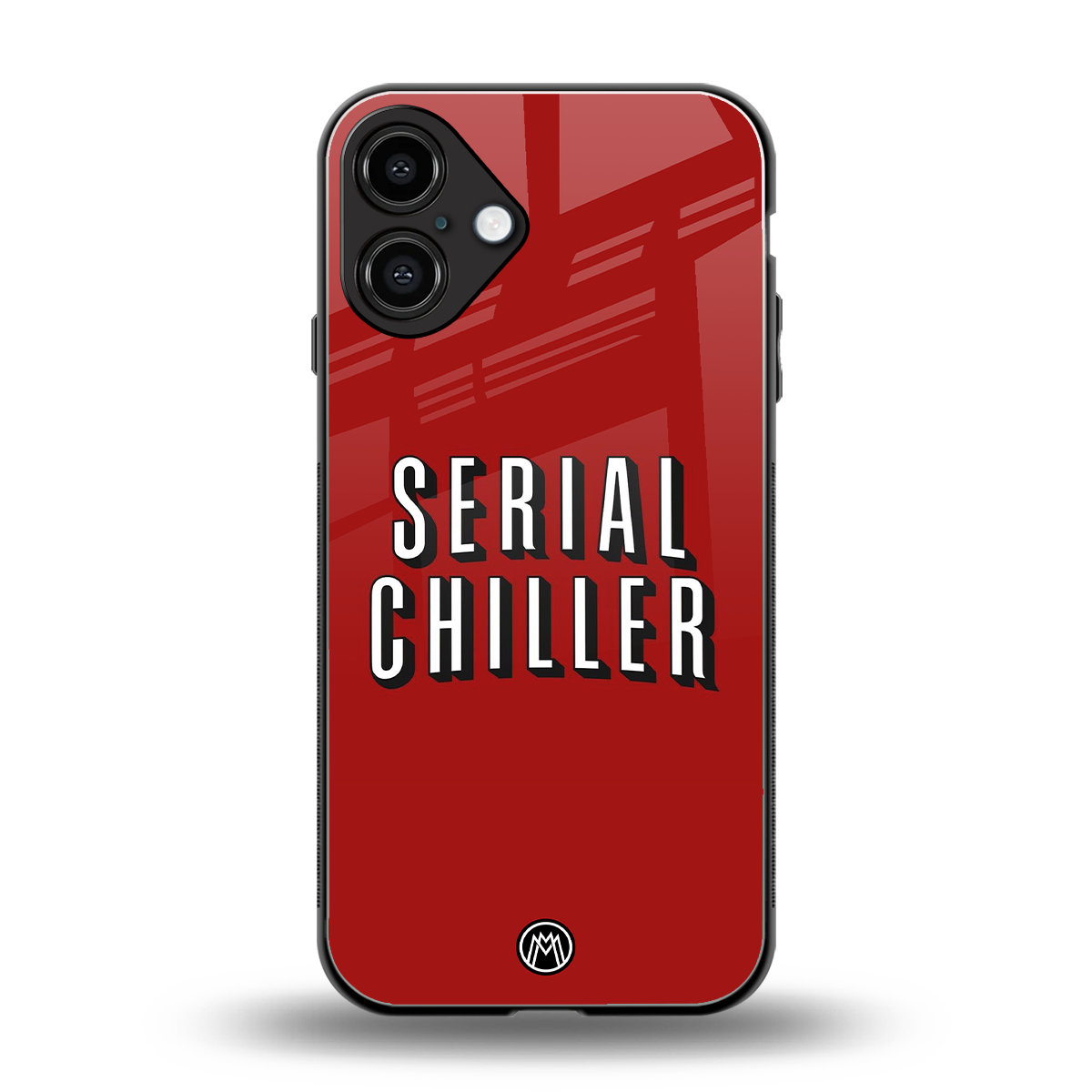 serial chiller netflix back phone cover | glass case for iphone 16 plus