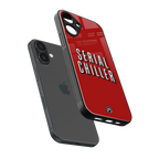 serial chiller netflix back phone cover | glass case for iphone 16 plus