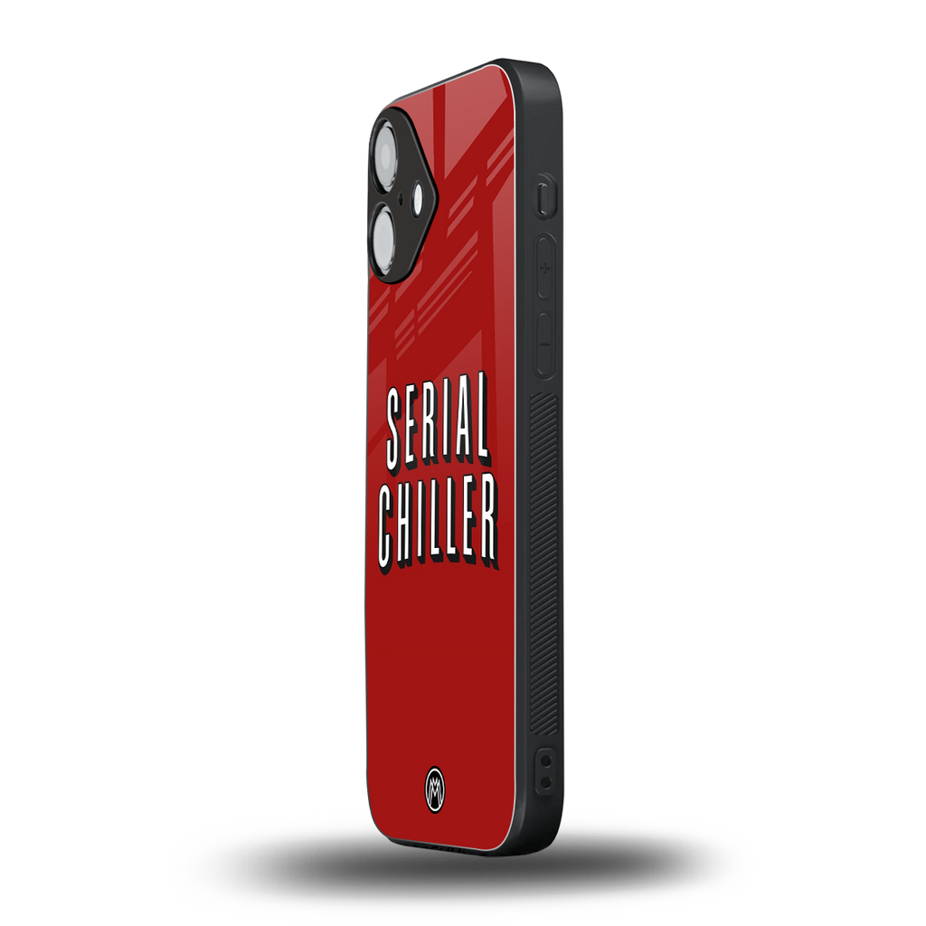 serial chiller netflix back phone cover | glass case for iphone 16 plus