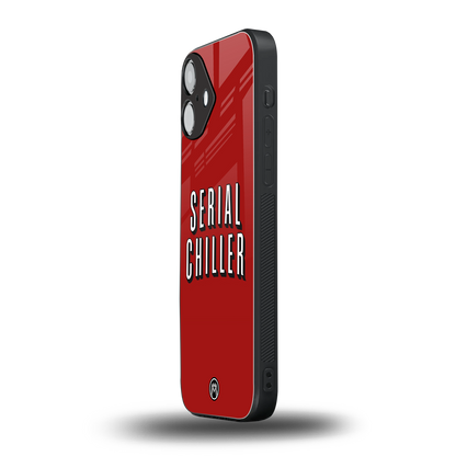 serial chiller netflix back phone cover | glass case for iphone 16 plus