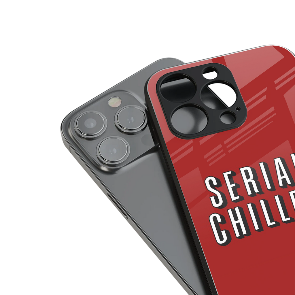 serial chiller netflix back phone cover | glass case for iphone 16 pro