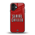 serial chiller netflix back phone cover | glass case for iphone 16