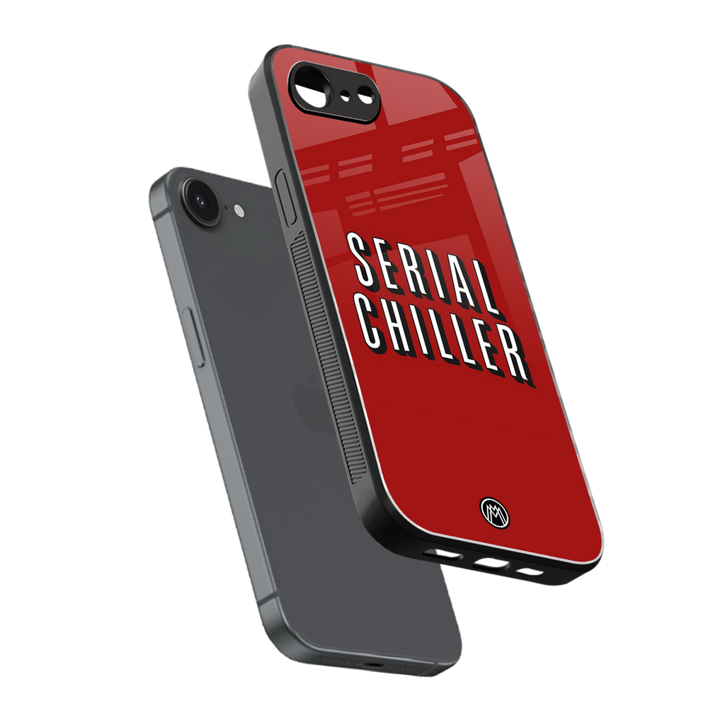 serial chiller netflix back phone cover | glass case for iphone 16e