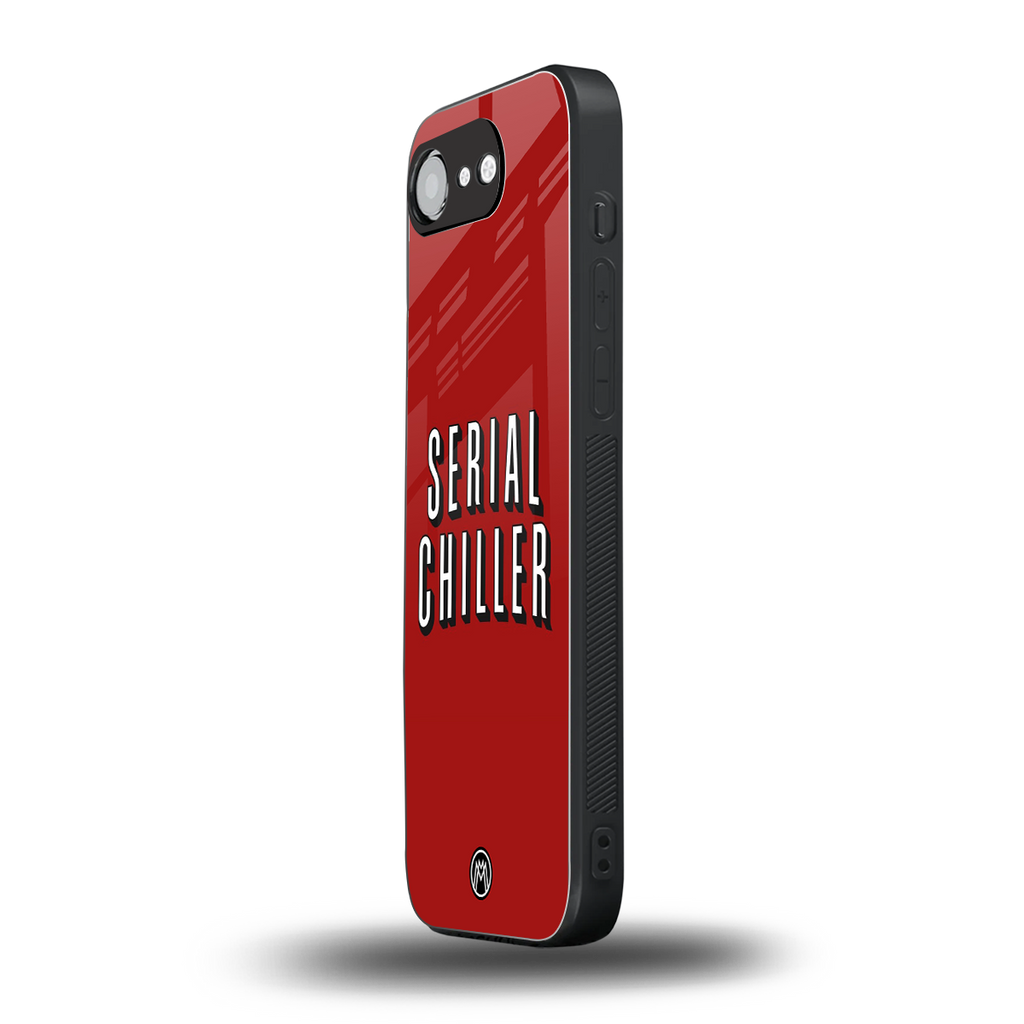 serial chiller netflix back phone cover | glass case for iphone 16e