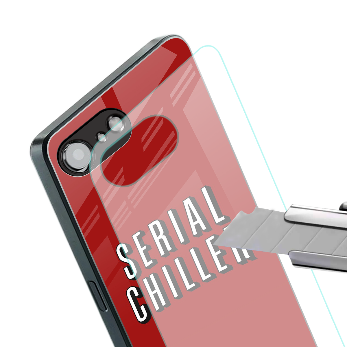 serial chiller netflix back phone cover | glass case for iphone 16e