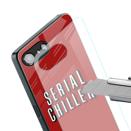 serial chiller netflix back phone cover | glass case for iphone 16e