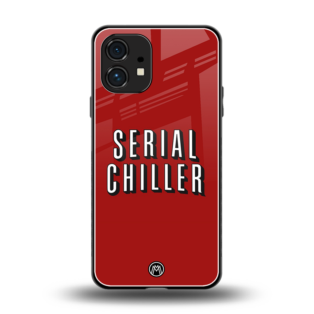 serial chiller netflix back phone cover | glass case for nothing phone 1