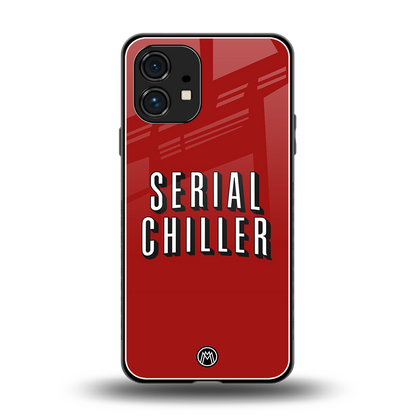 serial chiller netflix back phone cover | glass case for nothing phone 1