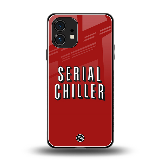 serial chiller netflix back phone cover | glass case for nothing phone 1