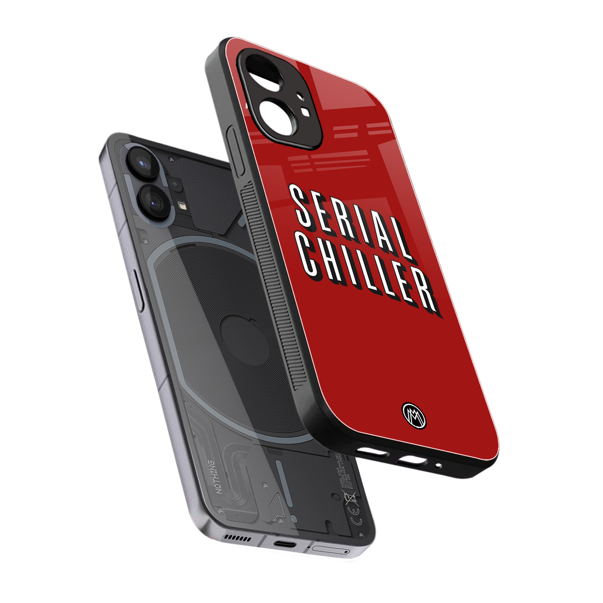 serial chiller netflix back phone cover | glass case for nothing phone 1