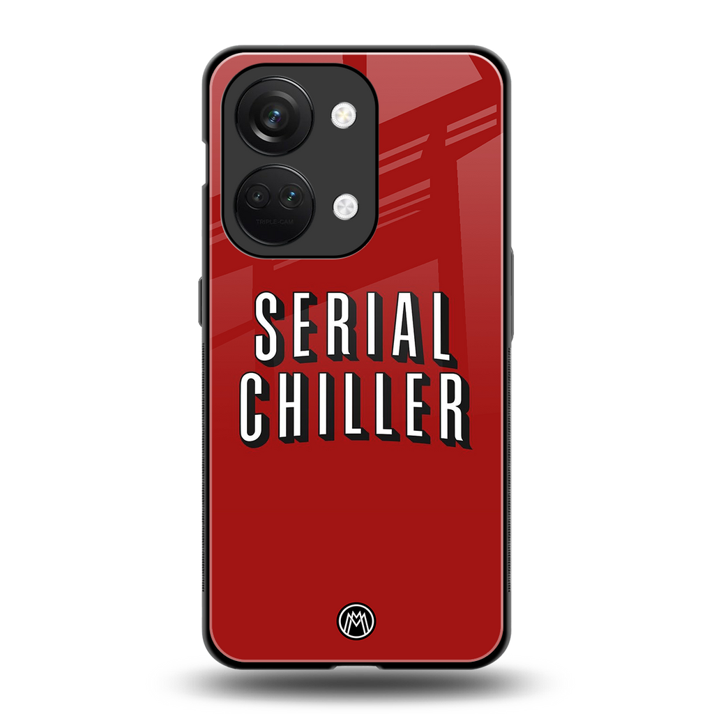 serial chiller netflix back phone cover | glass case for oneplus nord 3