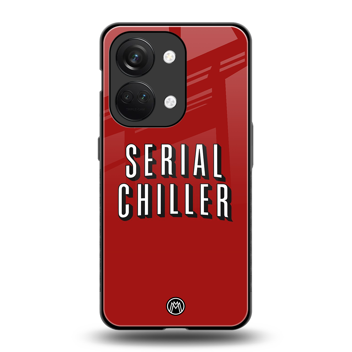 serial chiller netflix back phone cover | glass case for oneplus nord 3
