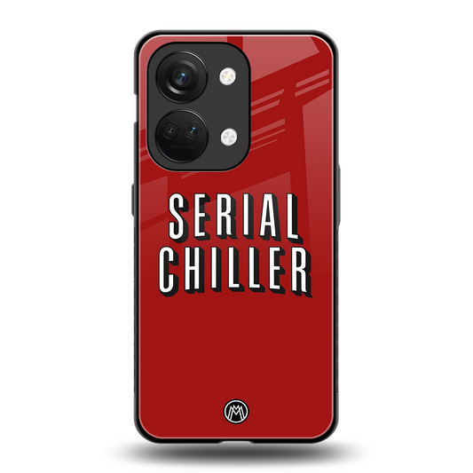 serial chiller netflix back phone cover | glass case for oneplus nord 3