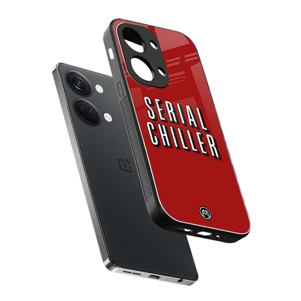 serial chiller netflix back phone cover | glass case for oneplus nord 3