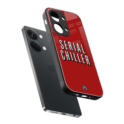 serial chiller netflix back phone cover | glass case for oneplus nord 3