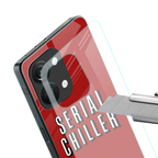 serial chiller netflix back phone cover | glass case for oneplus nord 3