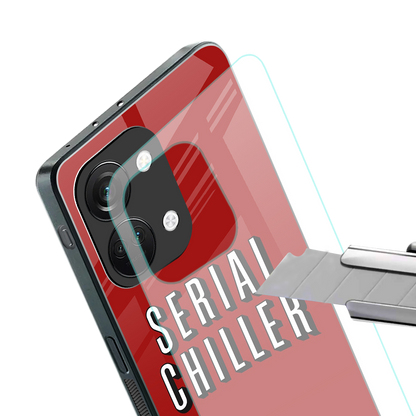 serial chiller netflix back phone cover | glass case for oneplus nord 3
