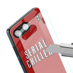 serial chiller netflix back phone cover | glass case for oneplus nord 4