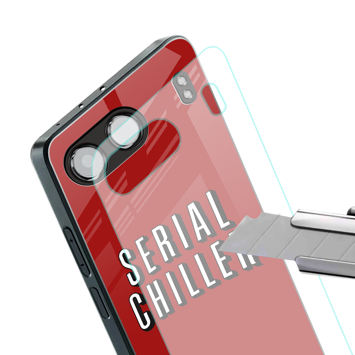 serial chiller netflix back phone cover | glass case for oneplus nord 4