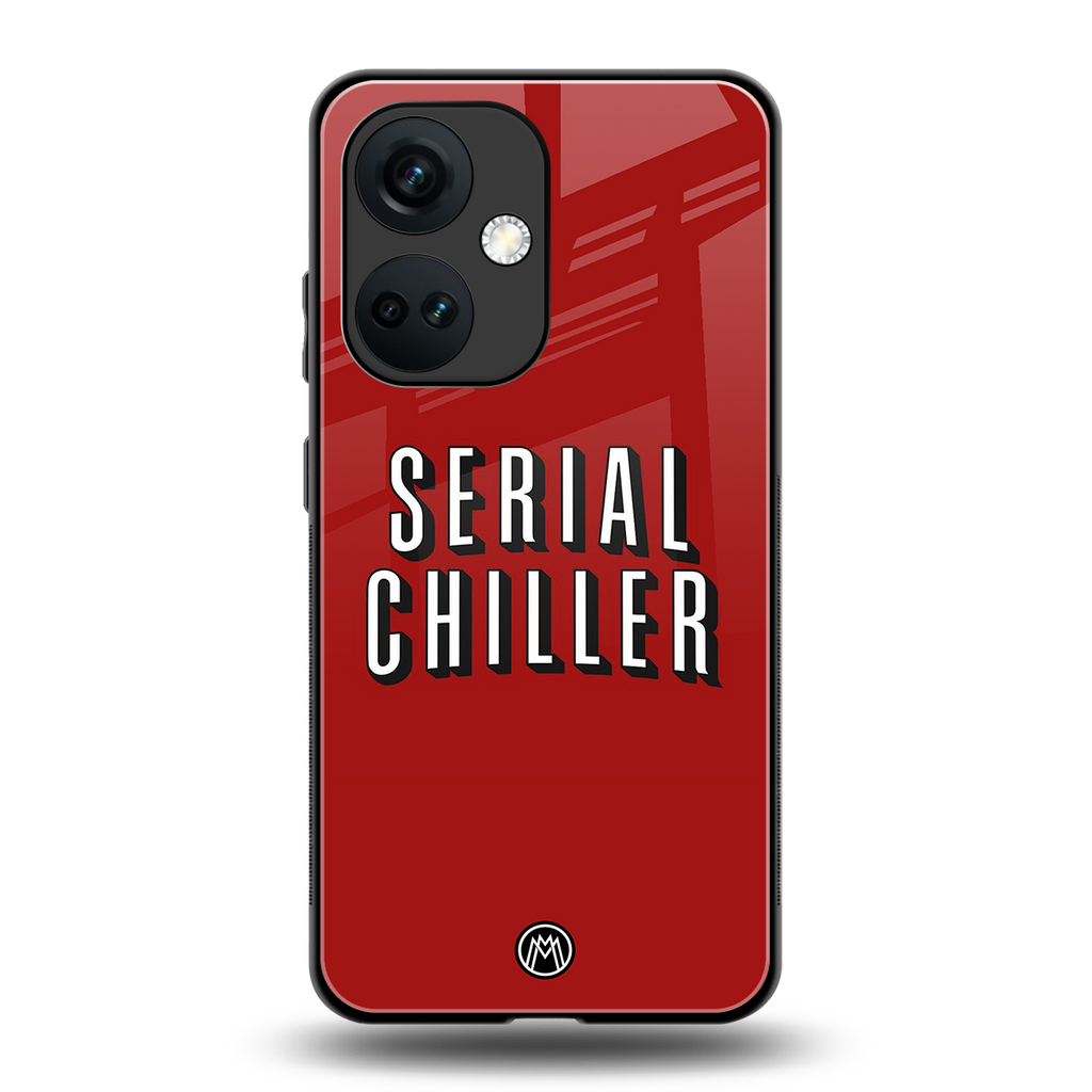 serial chiller netflix back phone cover | glass case for oneplus nord ce 3