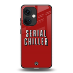 serial chiller netflix back phone cover | glass case for oneplus nord ce 3