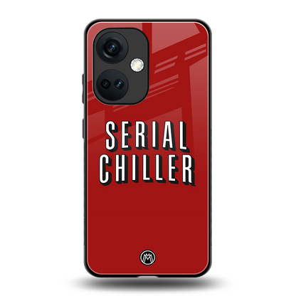 serial chiller netflix back phone cover | glass case for oneplus nord ce 3