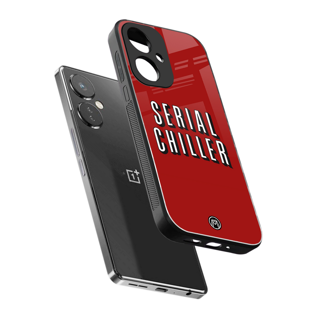 serial chiller netflix back phone cover | glass case for oneplus nord ce 3