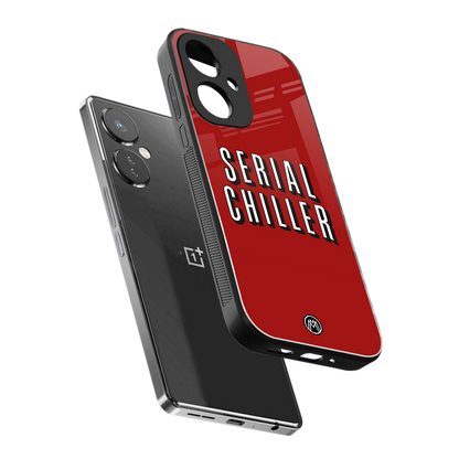serial chiller netflix back phone cover | glass case for oneplus nord ce 3