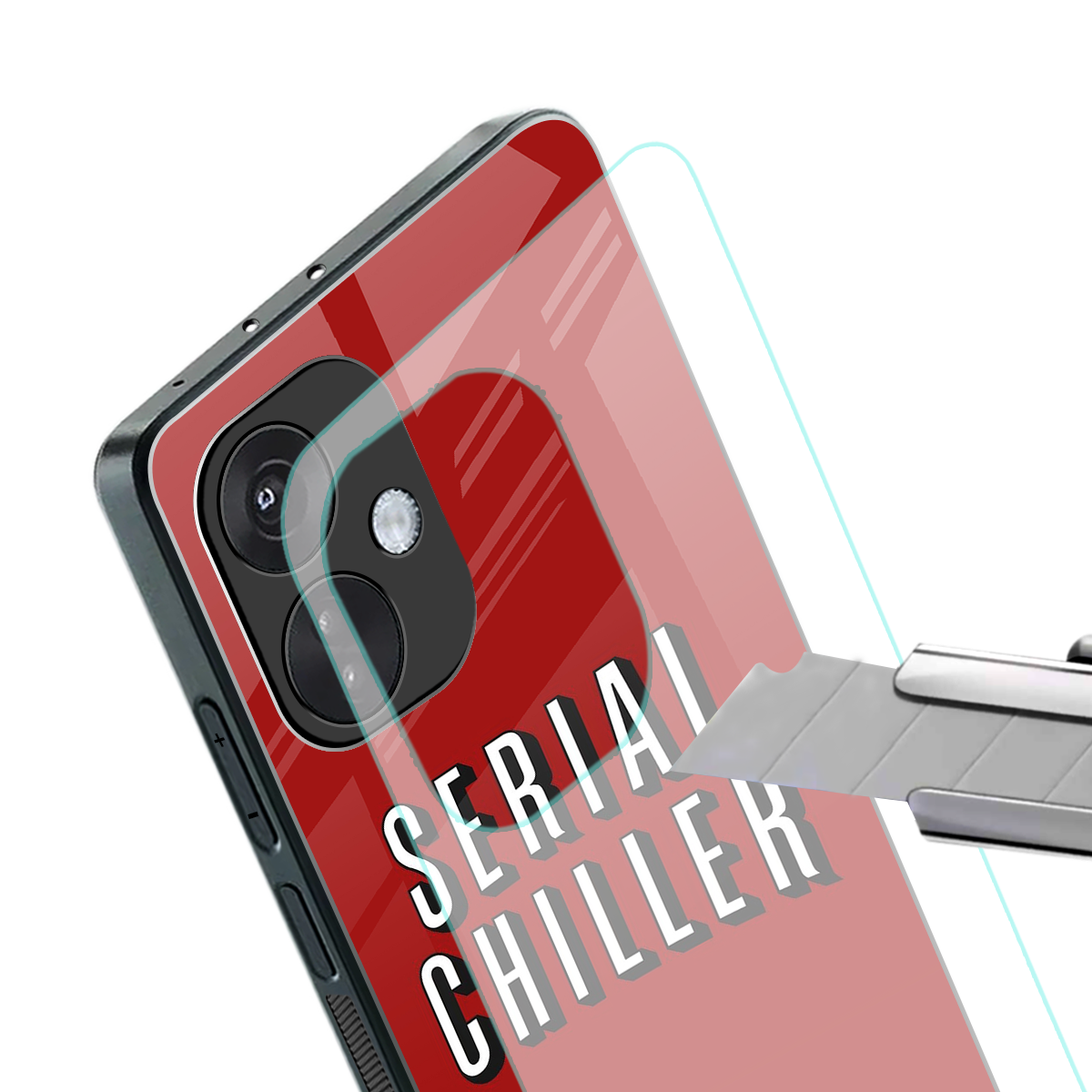 serial chiller netflix back phone cover | glass case for oneplus nord ce 3