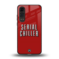 serial chiller netflix back phone cover | glass case for oneplus nord ce 4 lite