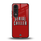 serial chiller netflix back phone cover | glass case for oneplus nord ce 4