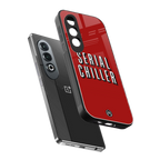 serial chiller netflix back phone cover | glass case for oneplus nord ce 4