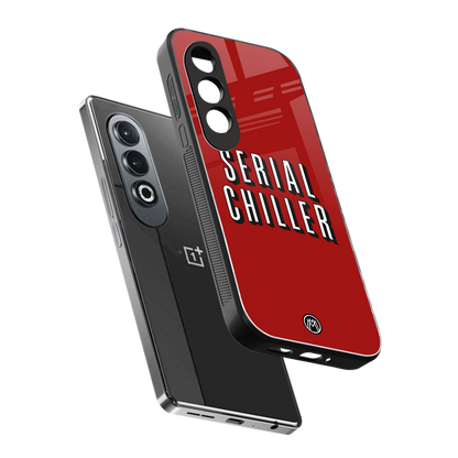 serial chiller netflix back phone cover | glass case for oneplus nord ce 4
