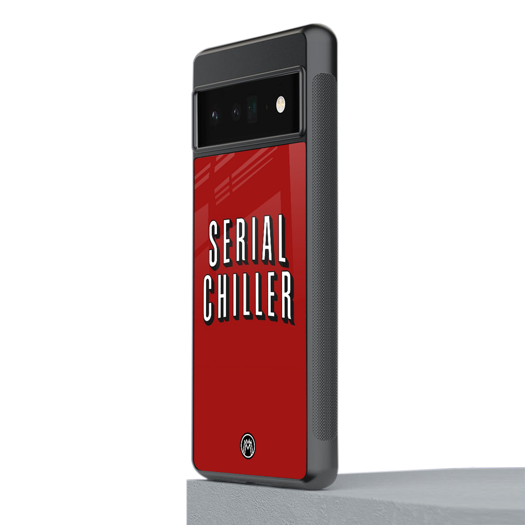 serial chiller netflix back phone cover | glass case for google pixel 6 pro