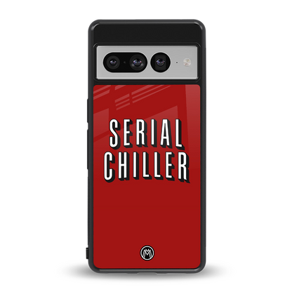 serial chiller netflix back phone cover | glass case for google pixel 7 pro