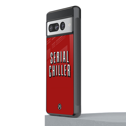 serial chiller netflix back phone cover | glass case for google pixel 7 pro