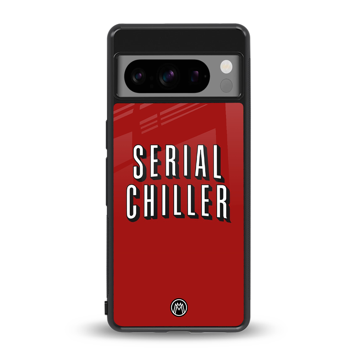 serial chiller netflix back phone cover | glass case for google pixel 8 pro