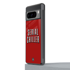serial chiller netflix back phone cover | glass case for google pixel 8 pro