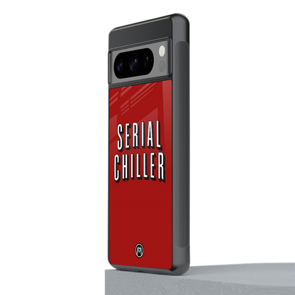 serial chiller netflix back phone cover | glass case for google pixel 8 pro