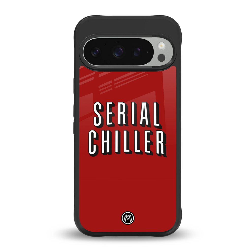 serial chiller netflix back phone cover | glass case for google pixel 9 pro