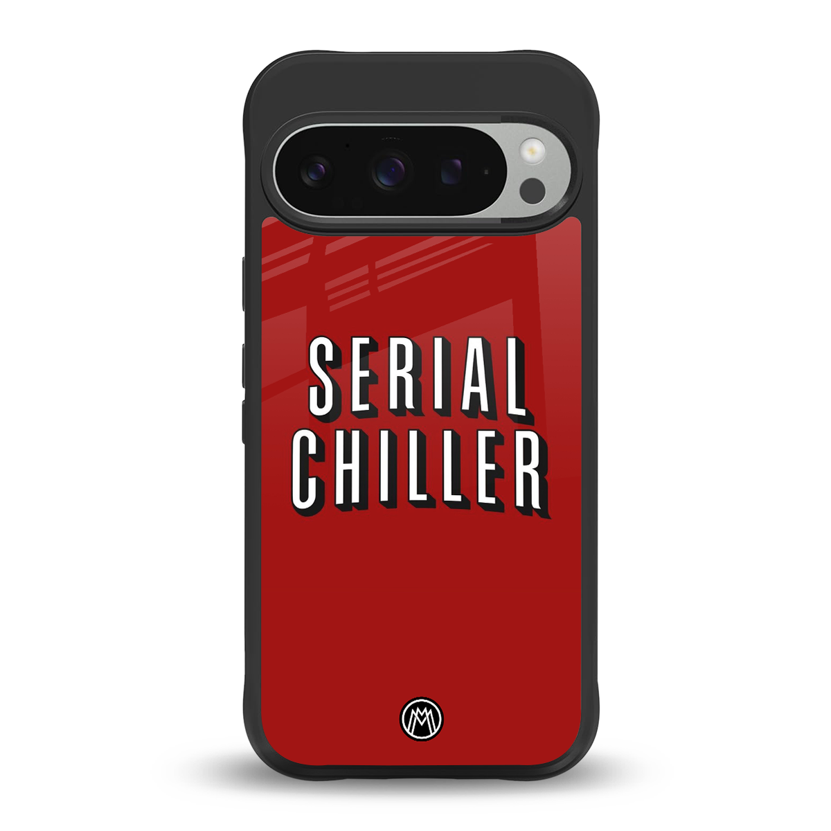 serial chiller netflix back phone cover | glass case for google pixel 9 pro xl