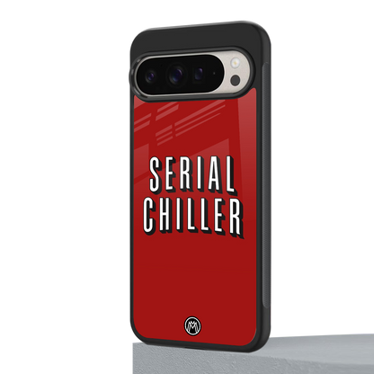 serial chiller netflix back phone cover | glass case for google pixel 9 pro