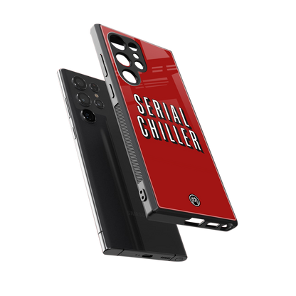 serial chiller netflix back phone cover | glass case for samsung galaxy s24 ultra