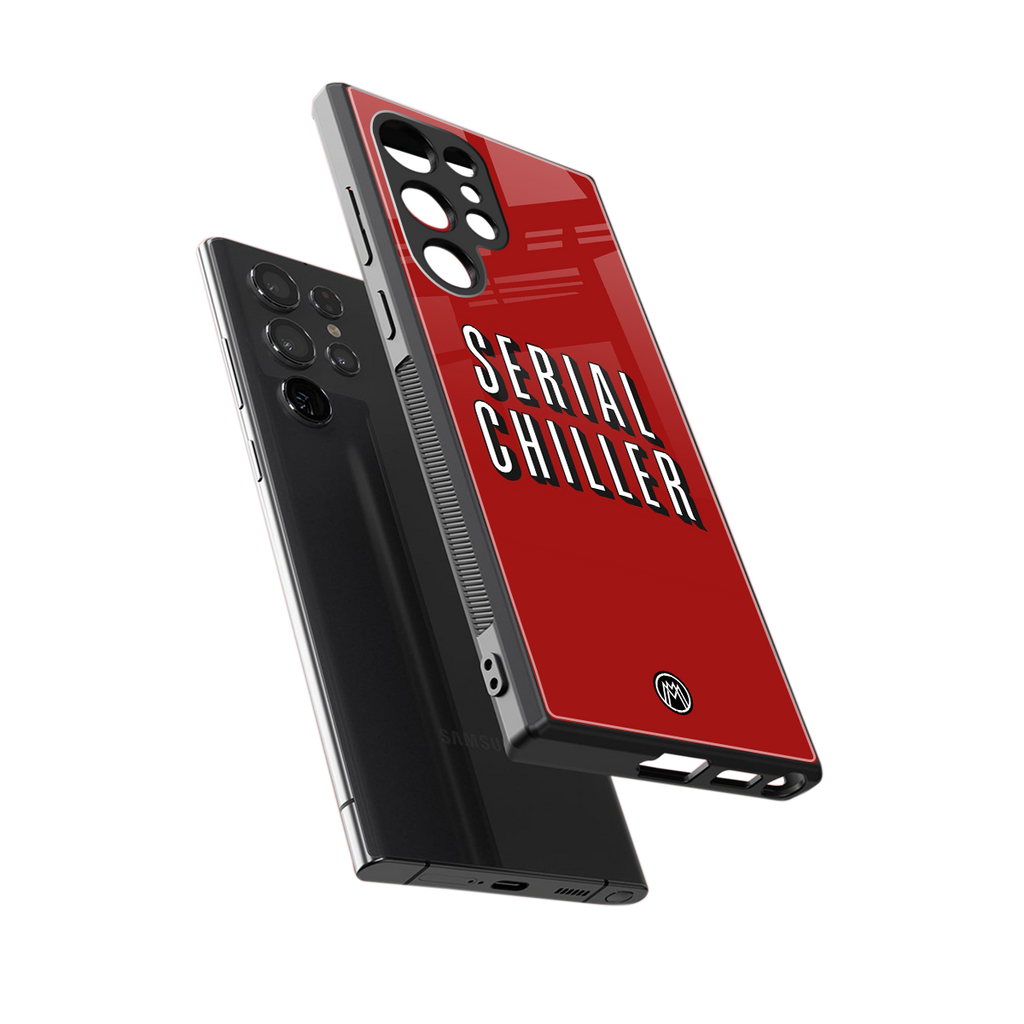 serial chiller netflix back phone cover | glass case for samsung galaxy s23 ultra