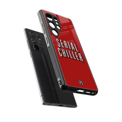 serial chiller netflix back phone cover | glass case for samsung galaxy s25 ultra