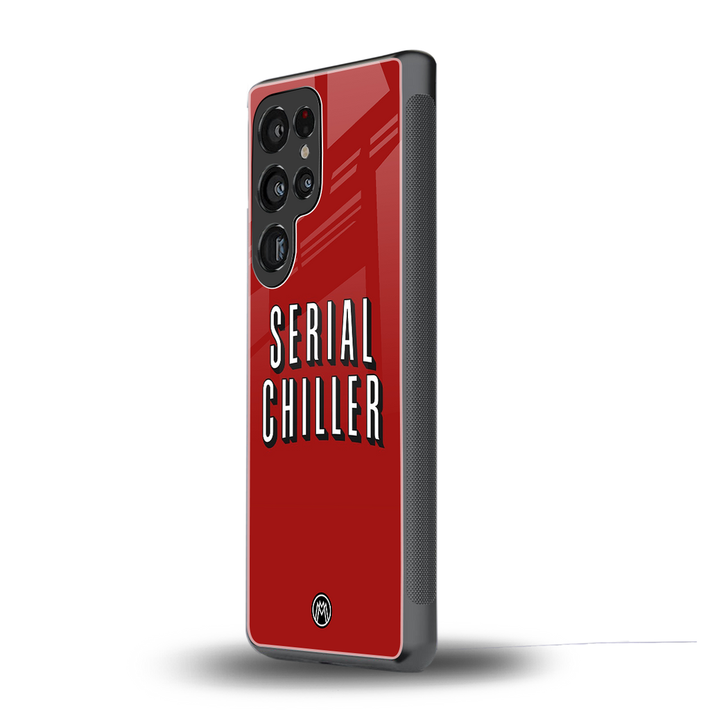 serial chiller netflix back phone cover | glass case for samsung galaxy s25 ultra