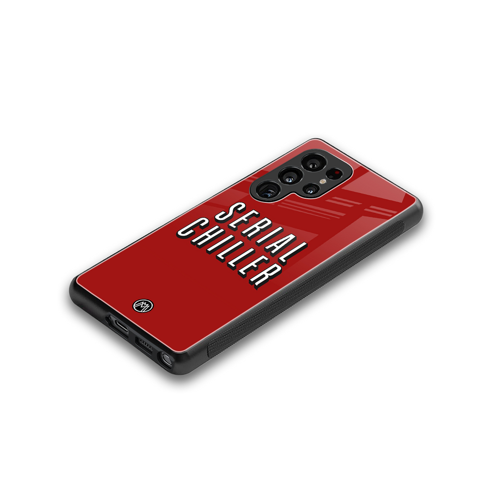 serial chiller netflix back phone cover | glass case for samsung galaxy s25 ultra